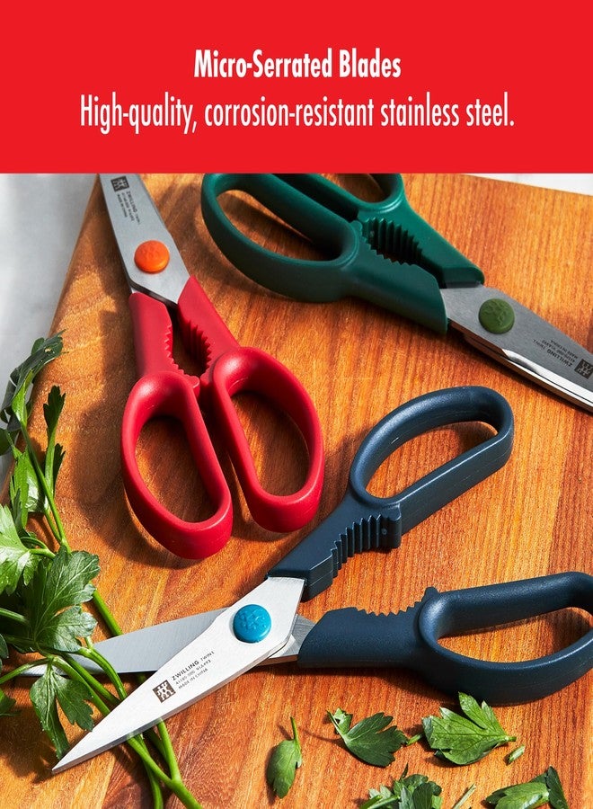 HENCKELS ZWILLING Now S 3-pc Shears Set, Blue, Red and Green - Image 4
